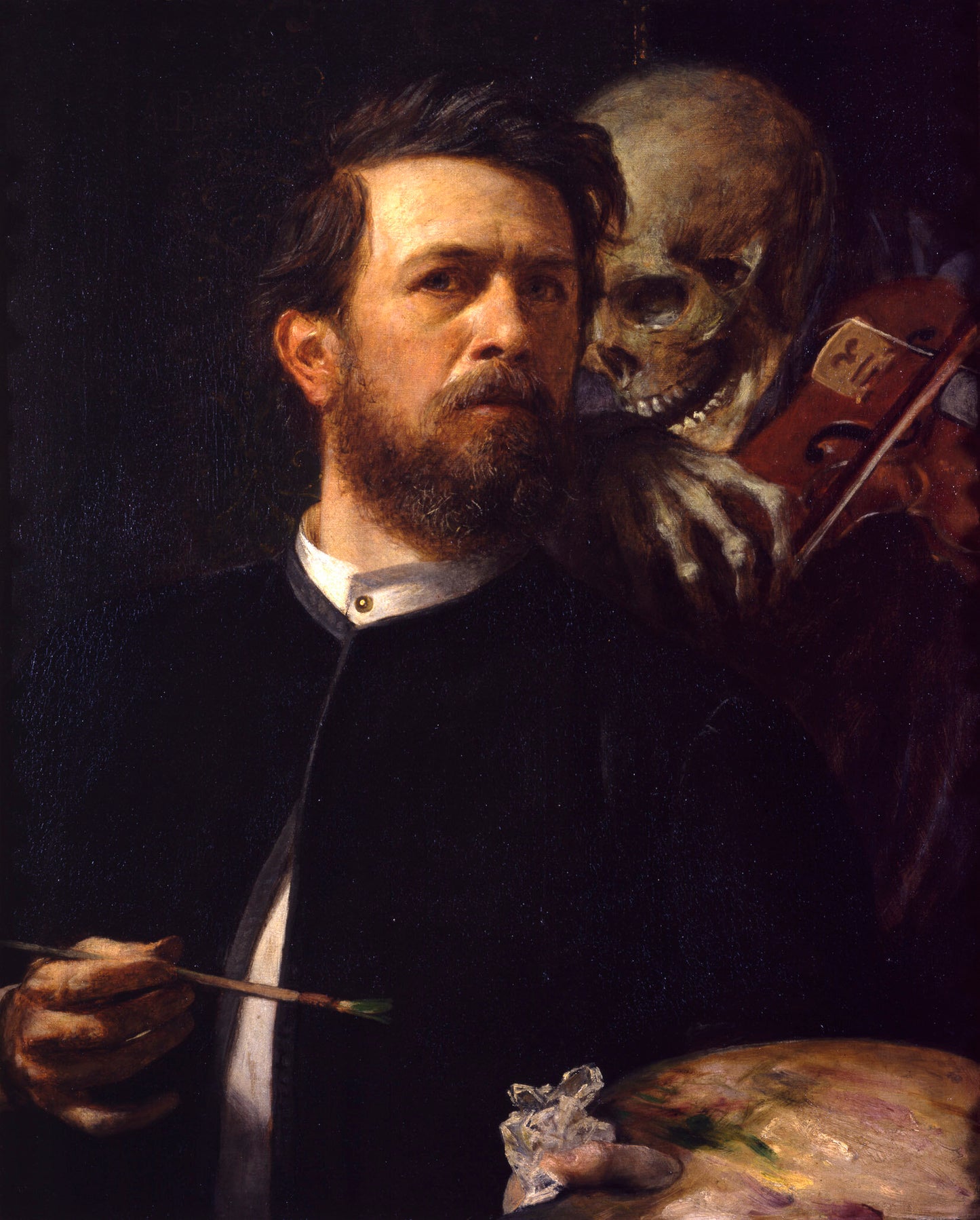 Selbstbildnis mit fiedelndem Tod · Arnold Böcklin · Originalwerk