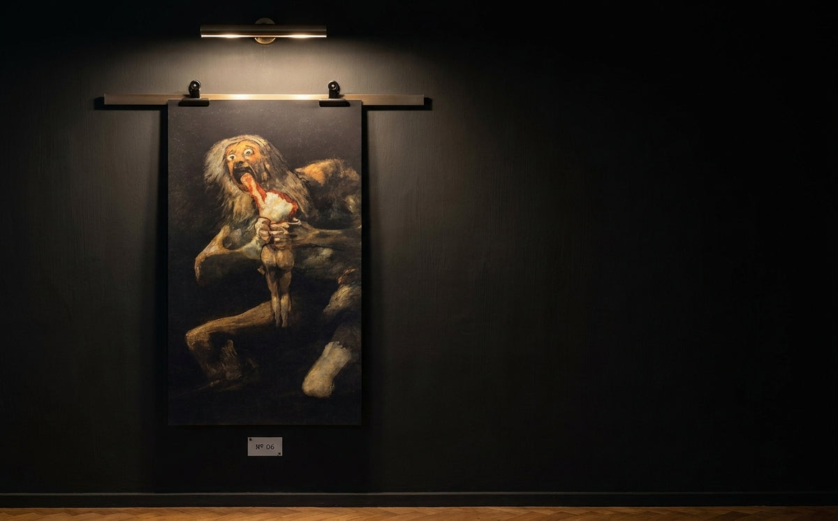 Saturn verschlingt seinen Sohn · Francisco de Goya · Galerie-Installation