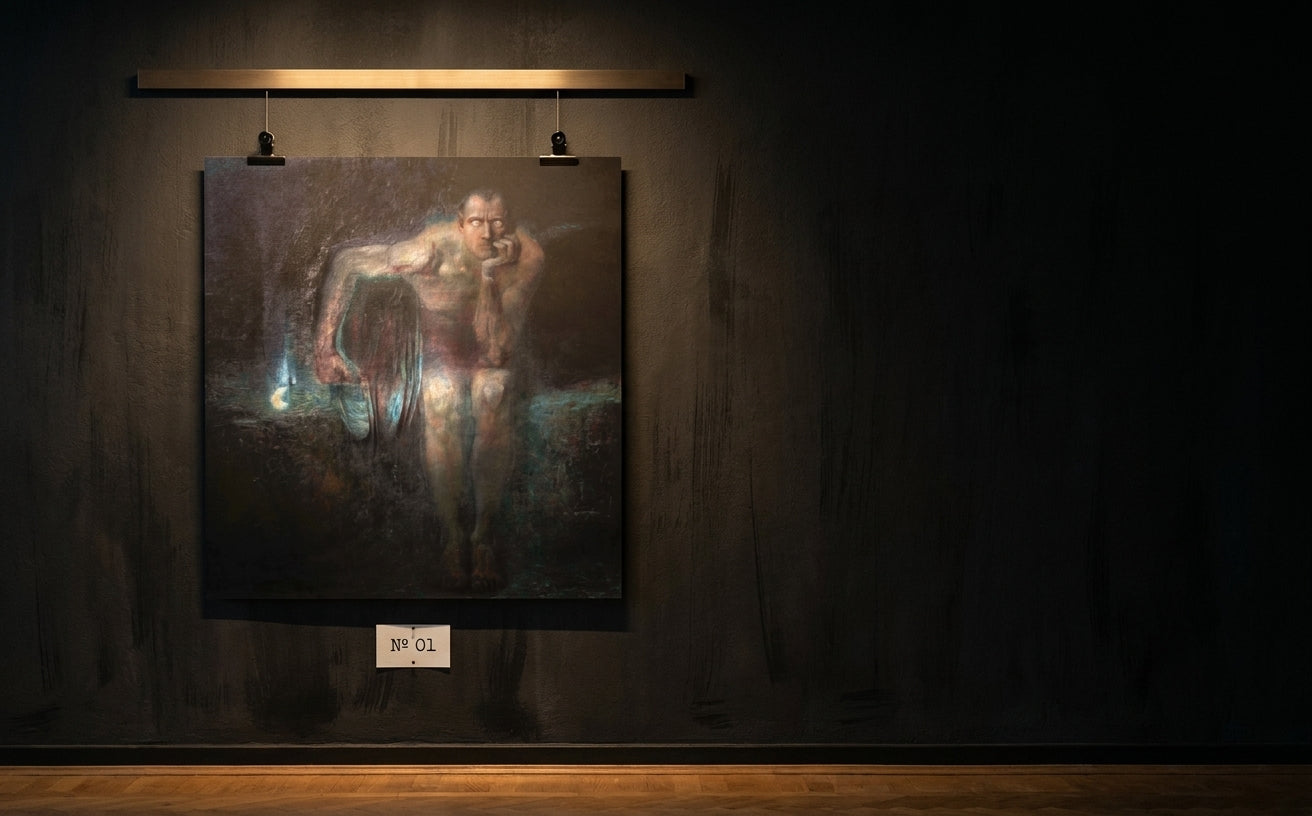 Luzifer · Franz von Stuck · Galerie-Installation