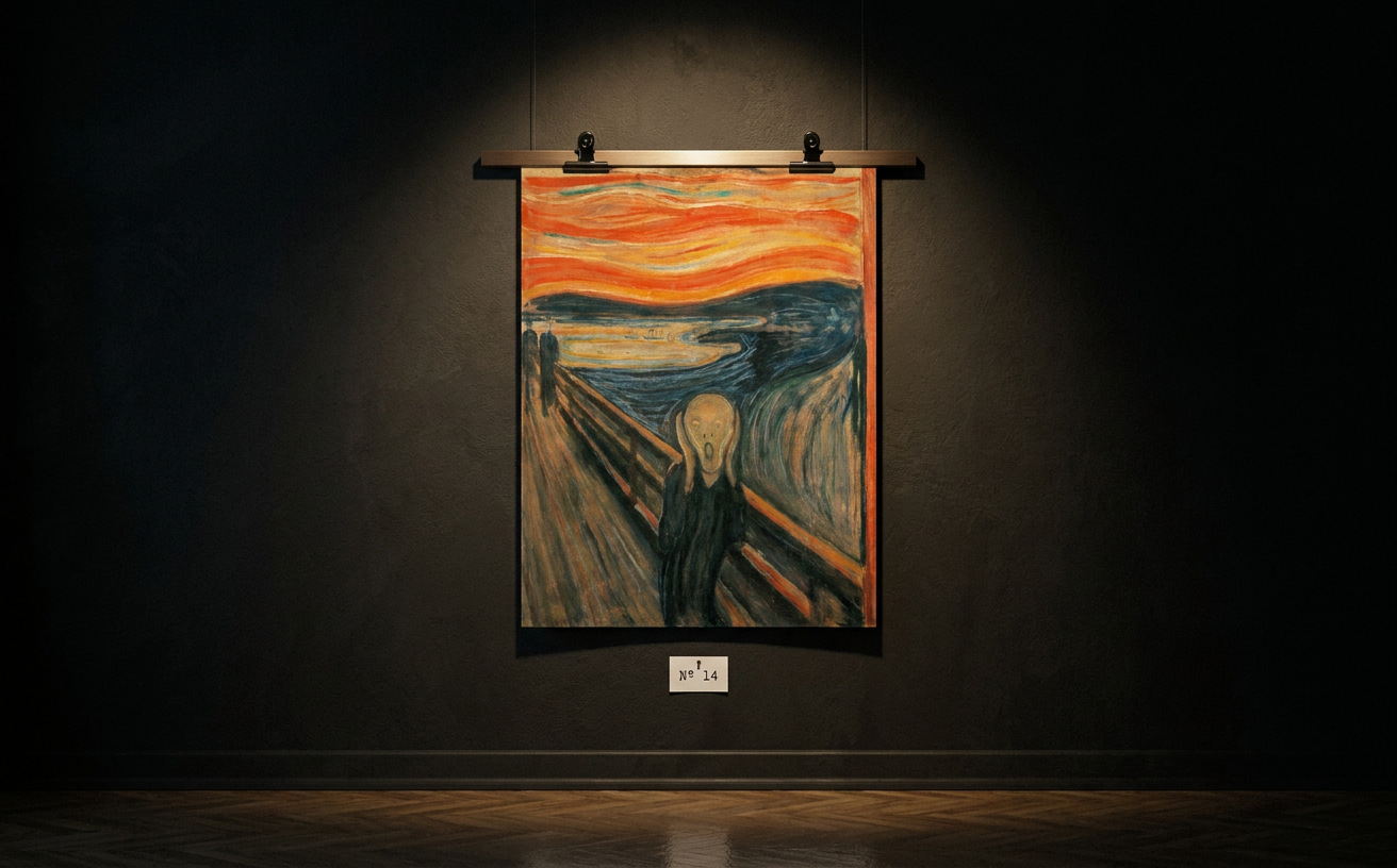 Der Schrei · Edvard Munch · Galerie-Installation