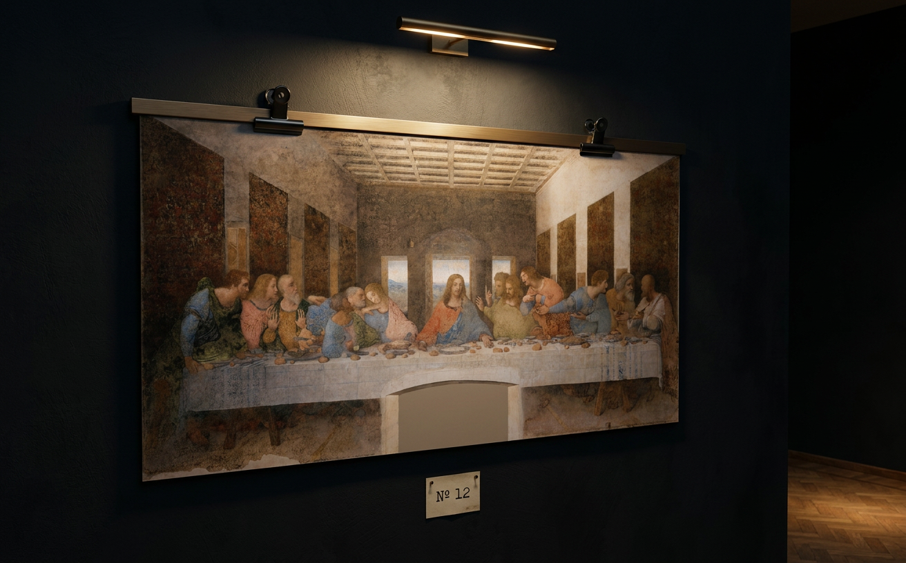 Das letzte Abendmahl · Leonardo da Vinci · Galerie-Installation