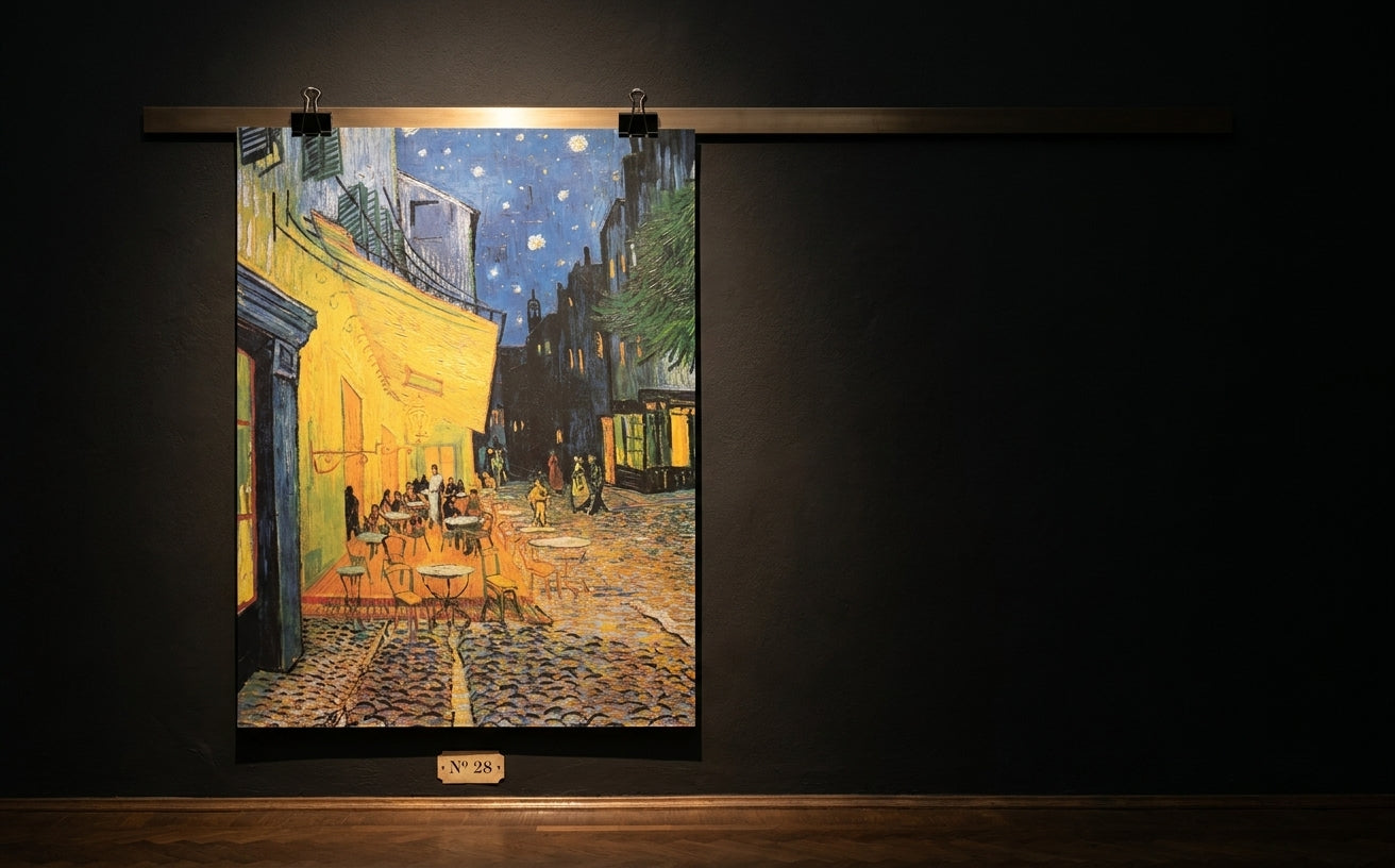 Café-Terrasse am Abend · Vincent van Gogh · Galerie-Installation