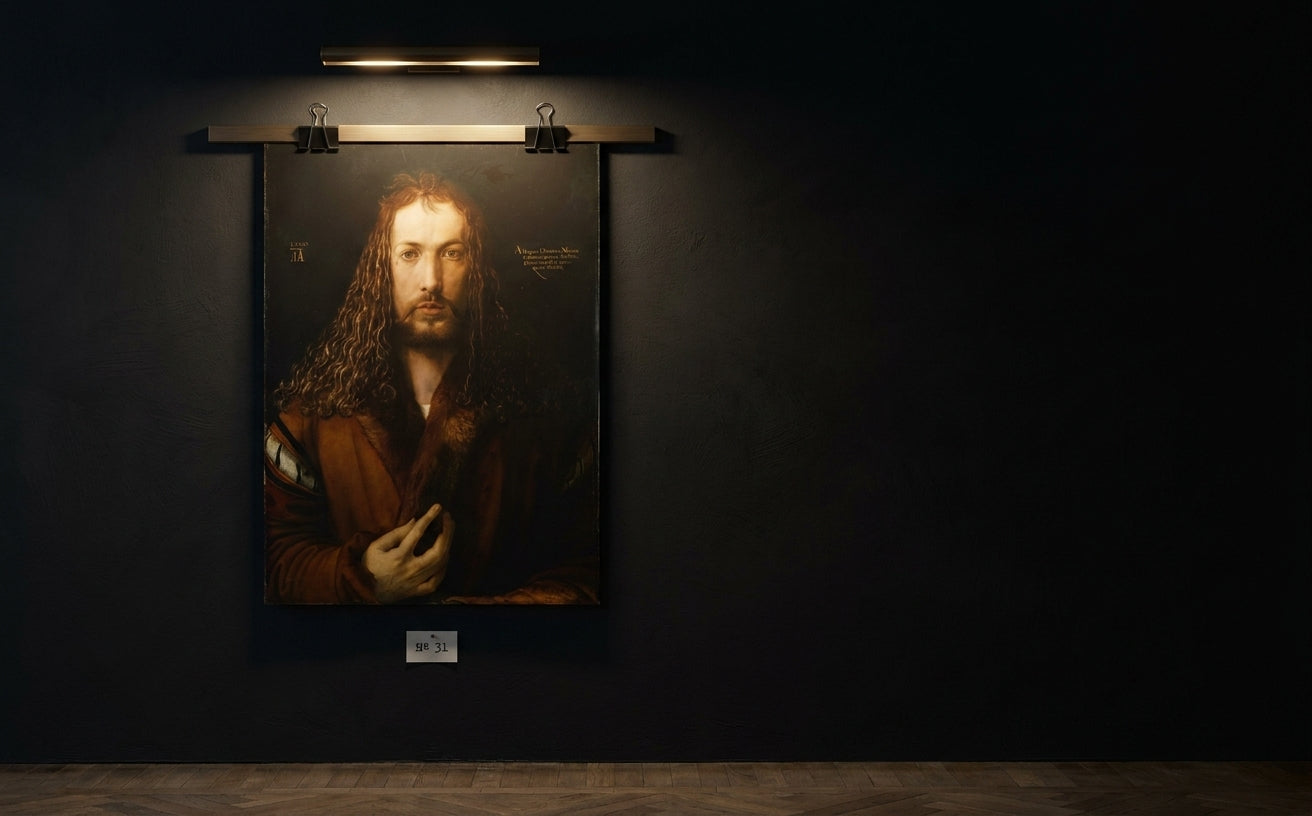 Selbstbildnis im Pelzrock · Albrecht Dürer · Galerie-Installation