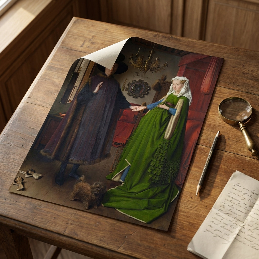 Die Arnolfini-Hochzeit · Jan van Eyck · Studientisch