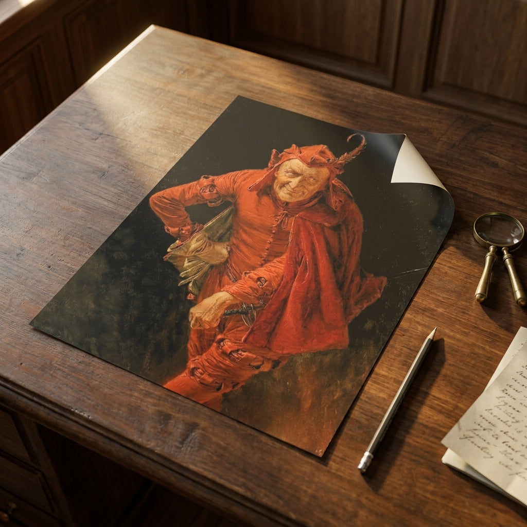 Hinter den Kulissen (Mephisto) · Eduard von Grützner · Studientisch
