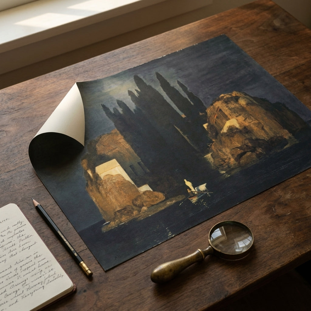 Die Toteninsel · Arnold Böcklin · Studientisch