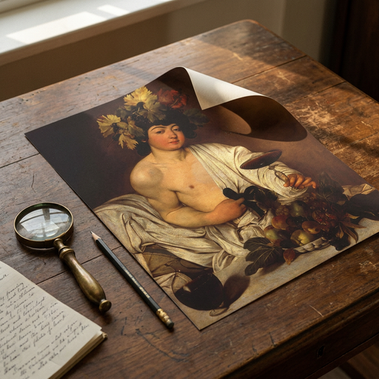 Bacchus · Caravaggio · Studientisch