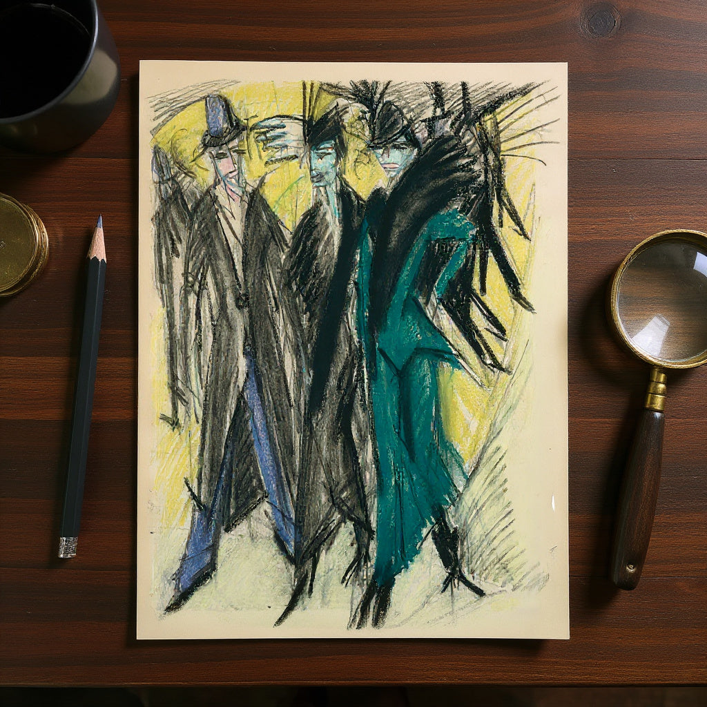 Berliner Straßenszene · Ernst Ludwig Kirchner · Studientisch