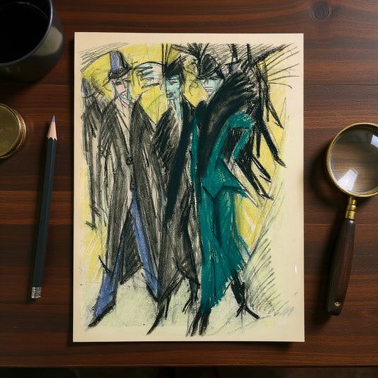 Berliner Straßenszene · Ernst Ludwig Kirchner · Studientisch