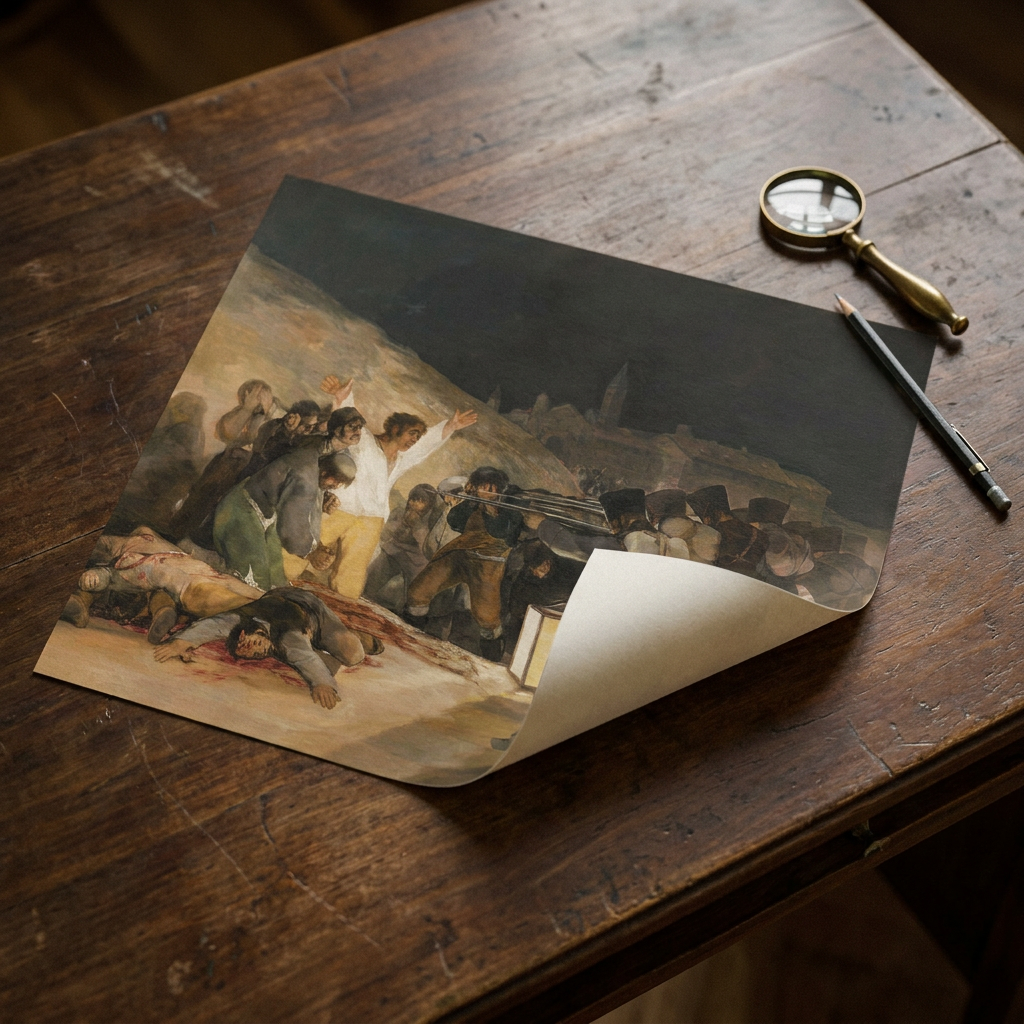 Die Erschießung der Aufständischen am dritten Mai 1808 · Francisco de Goya · Studientisch