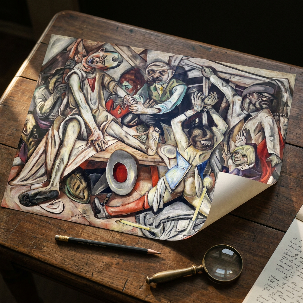 Die Nacht · Max Beckmann · Studientisch