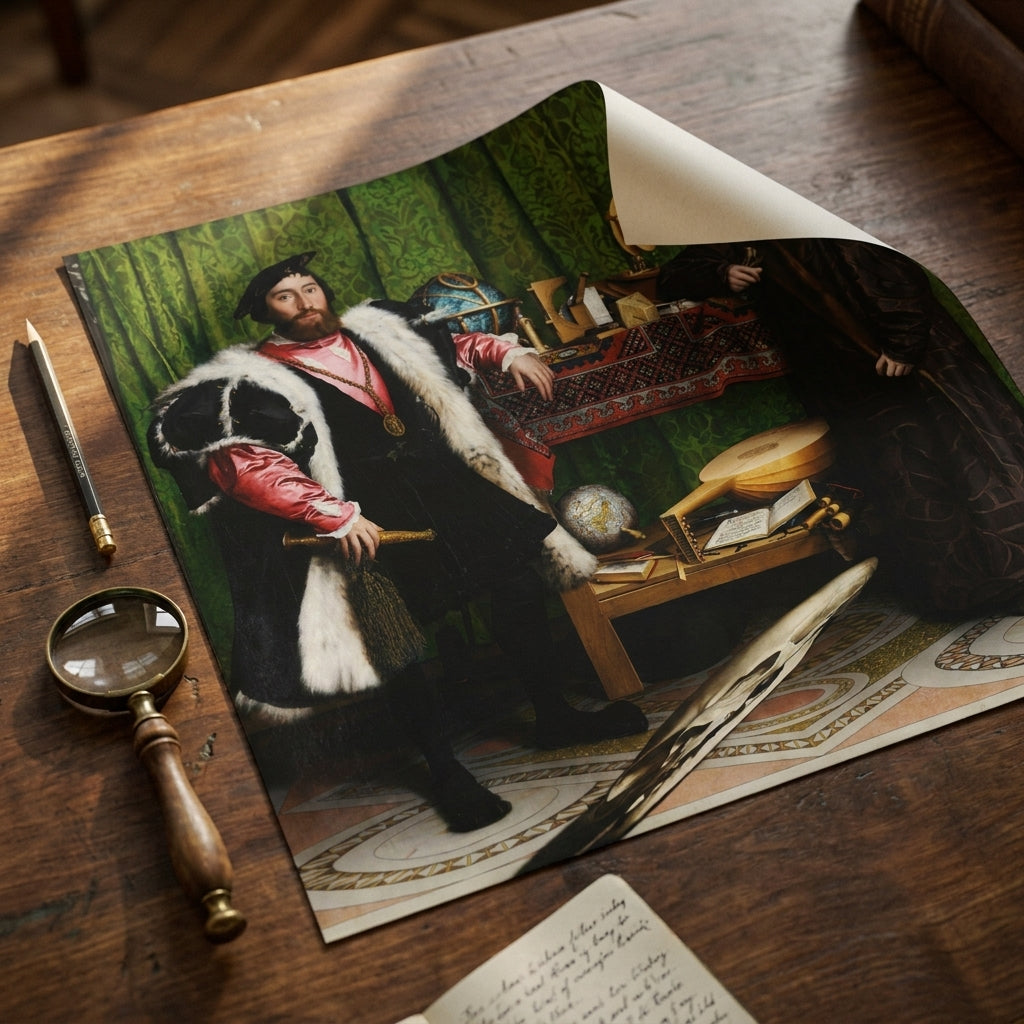 Die Gesandten · Hans Holbein d. J. · Studientisch