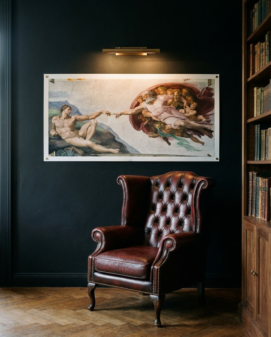 Die Erschaffung Adams · Michelangelo · Im Lesezimmer
