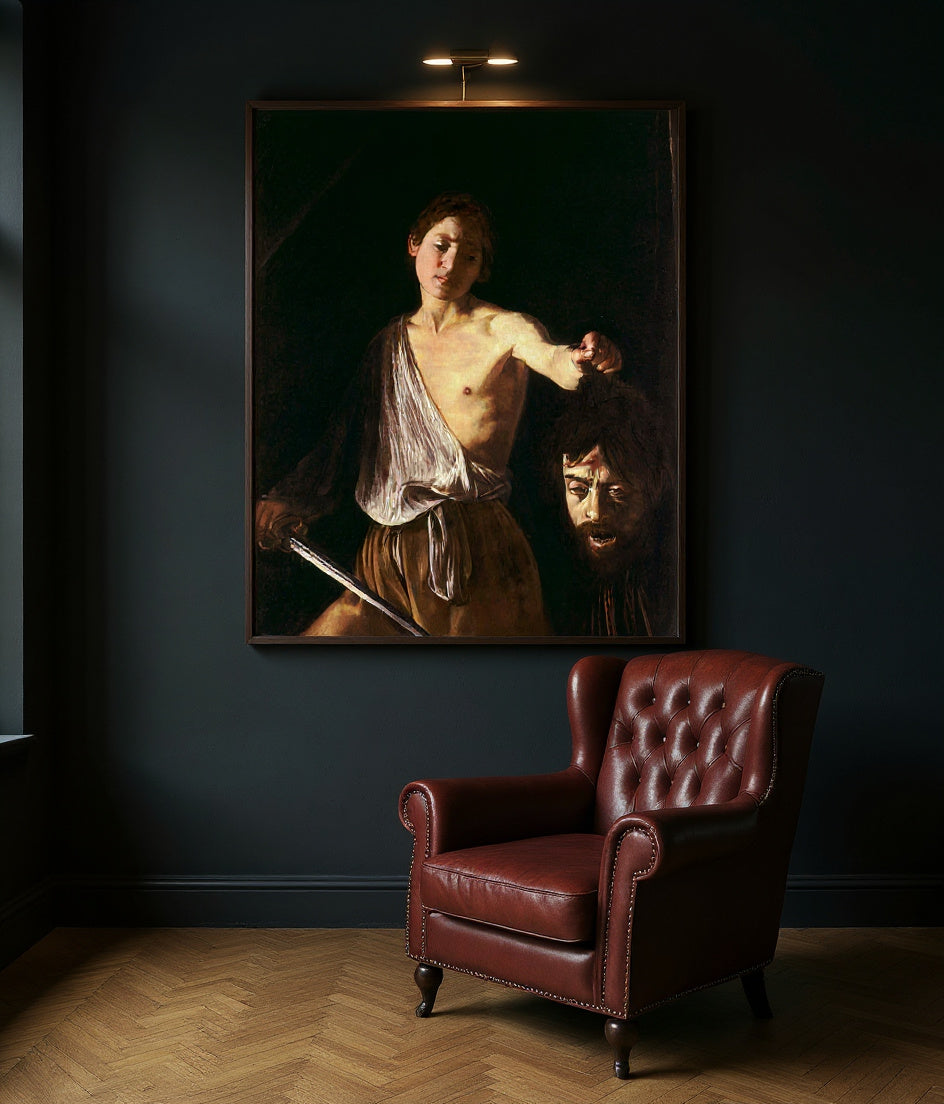 David mit dem Haupt des Goliath · Caravaggio · Im Lesezimmer