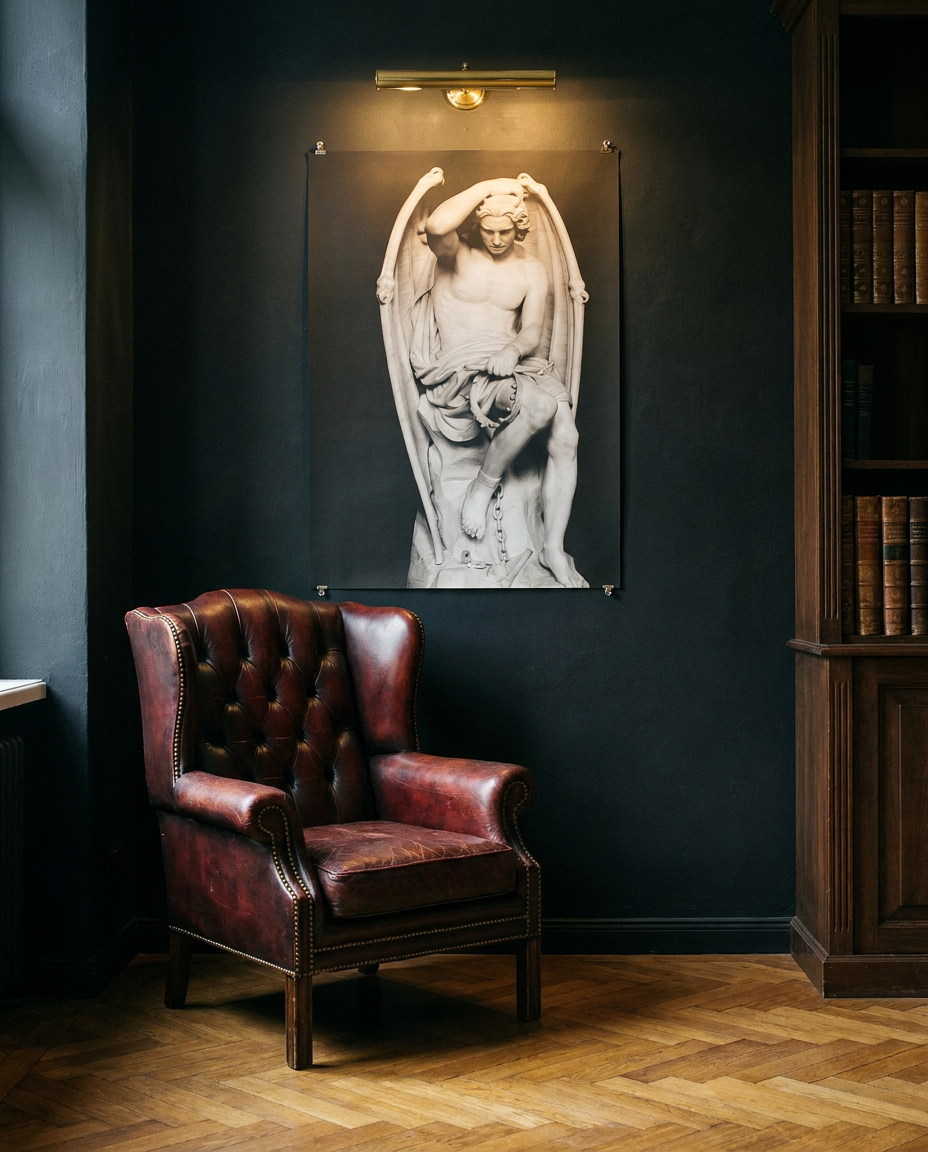 Das Genie des Bösen · Guillaume Geefs · Galerie-Installation