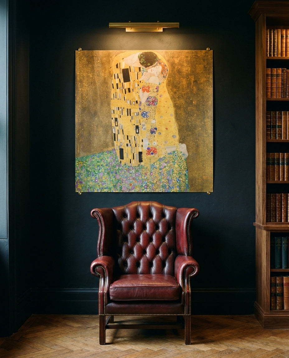 Der Kuss · Gustav Klimt · Galerie-Installation